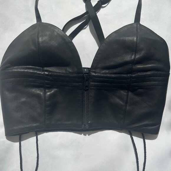 Leather Bra Top - Picture 5 of 7